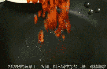 【蛋饼】炒蔬菜丁
