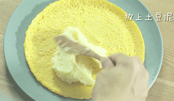【土豆秋葵卷】抹土豆泥