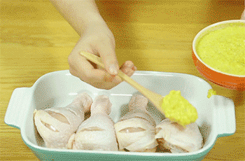【鲜橙烤鸡腿】淋柠檬汁