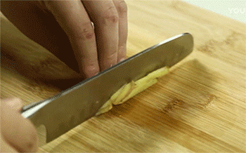 【豆腐焖豆角】姜切条