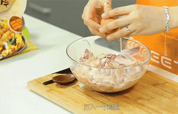 【炸鸡】加面粉