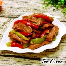 双椒炒牛肉的做法