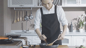 【手抓饼】捞出葱段