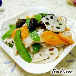 荷塘小炒的做法4