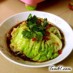 炝拌圆白菜的做法