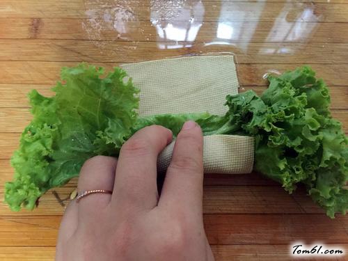 【生菜豆皮卷】