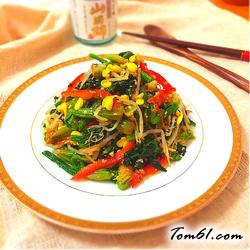 三色拌菜的做法