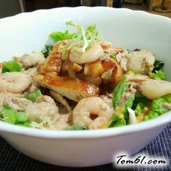 和風燒雞肉沙律的做法