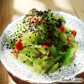 黑芝麻拌莴笋的做法