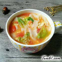 西红柿鸡蛋烩面片的做法