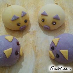 小猪豆沙包的做法