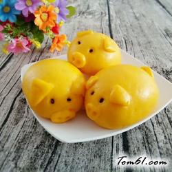 黄金小猪豆沙包的做法
