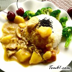 咖喱鸡肉饭的做法2