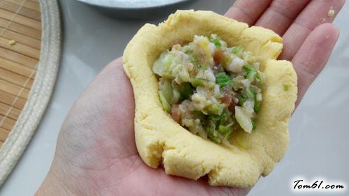 【玉米面菜饽饽】