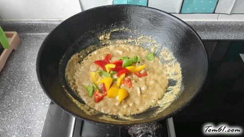 【彩椒素咖喱饭】