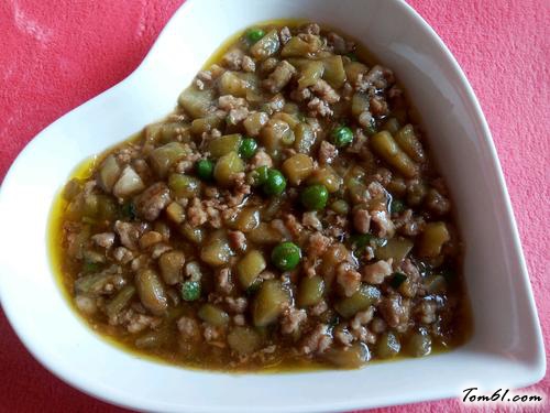 【茄子肉丁打卤面】