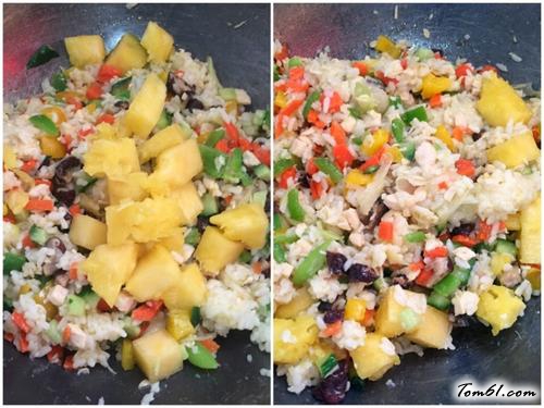 【鸡丁菠萝饭】