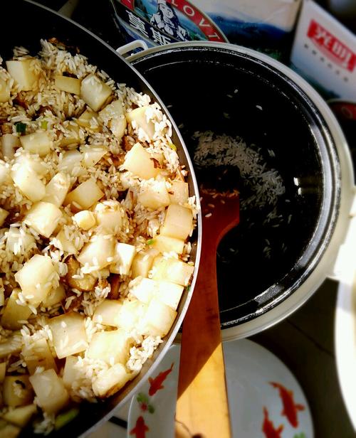 【萝卜丁扣肉米饭】