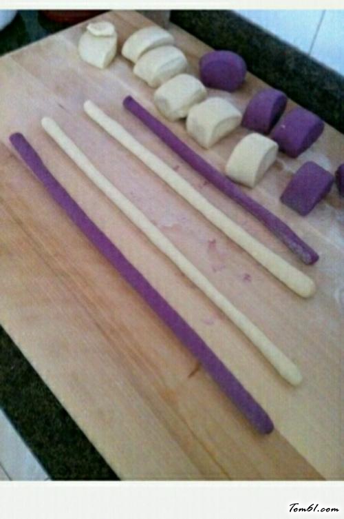 【紫薯麻花馒头】