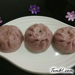 紫薯香菇青菜包的做法
