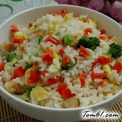 五彩缤纷蛋炒饭的做法