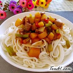 猪肉土豆打卤面的做法