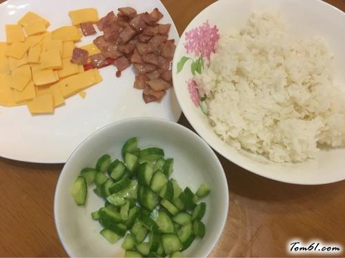 【芝士培根饭团】