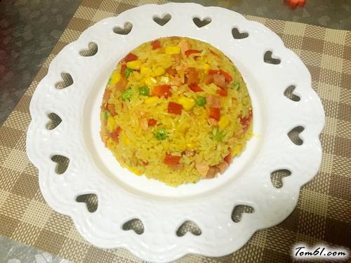 【蒜香鸡肉咖喱炒饭】