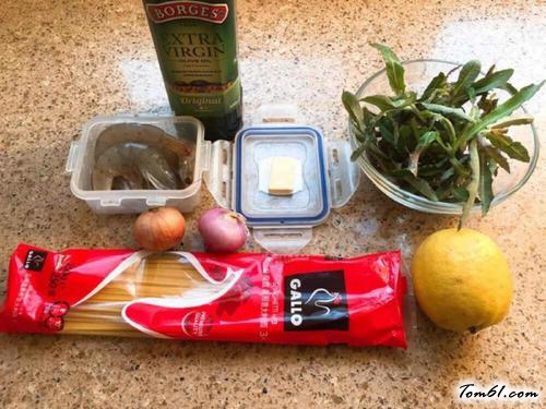 【黑胡椒虾肉意大利面】