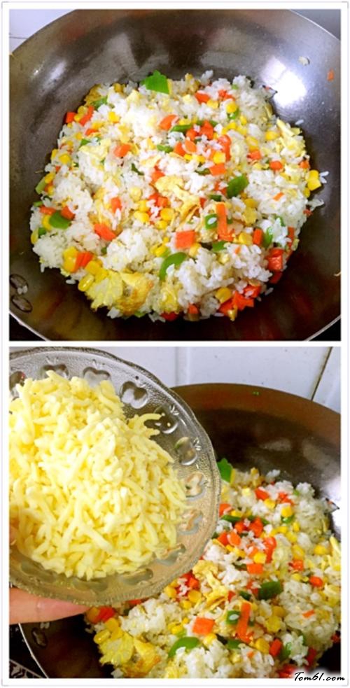 【芝士蛋炒饭】