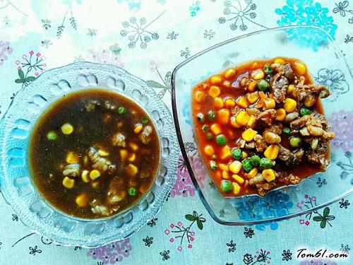 【番茄(黑椒)什锦牛腩意粉】