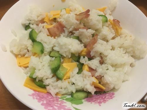 【芝士培根饭团】