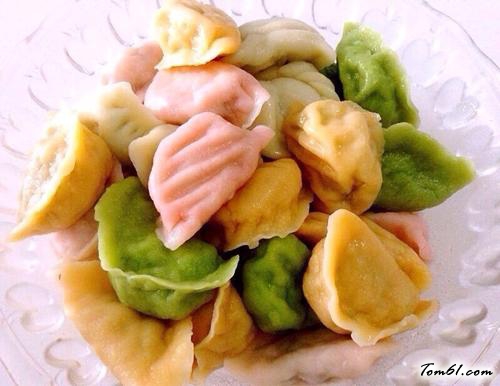 【肉三鲜五彩饺子】