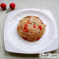 腊味杂蔬焖饭的做法