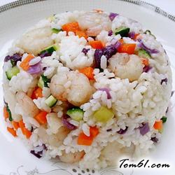 虾仁炒饭的做法3