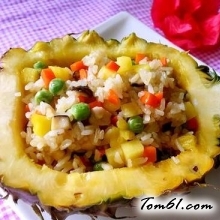五彩菠萝饭的做法