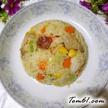 什锦炒饭的做法3
