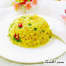 虾仁辣椒炒饭的做法