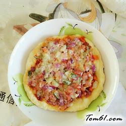 微波披萨的做法