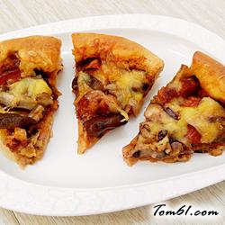 香菇红肠培根披萨（9寸）的做法