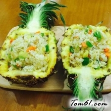 菠萝炒饭的做法