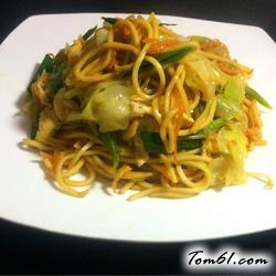 杂菜炒面的做法