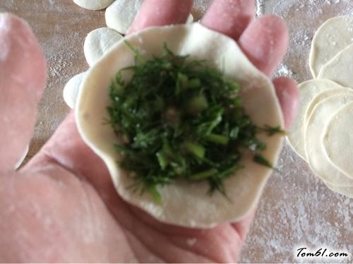 【茴香苗素水饺】