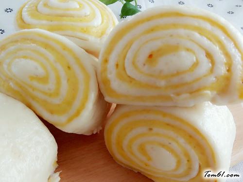 【南瓜双色馒头】