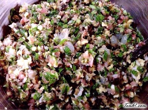 【肉三鲜五彩饺子】