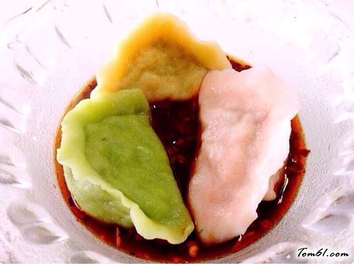 【肉三鲜五彩饺子】