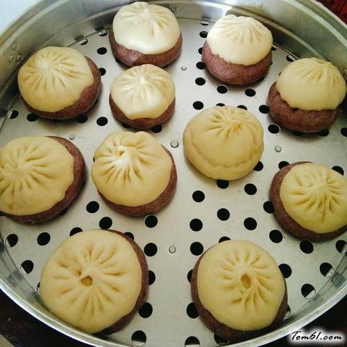 【双层双馅包子】