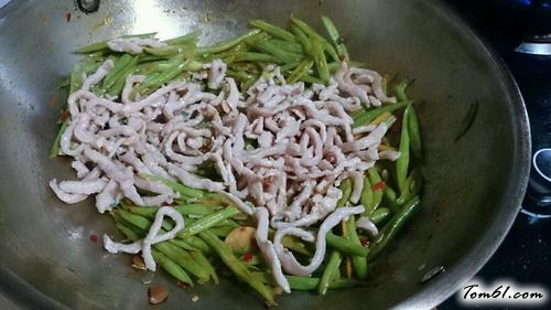 【豆角炒肉卤面】