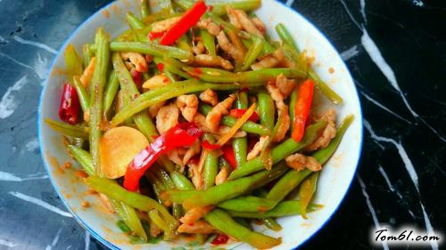 【豆角炒肉卤面】