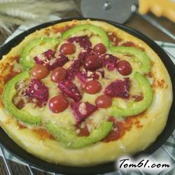 清新水果披萨的做法